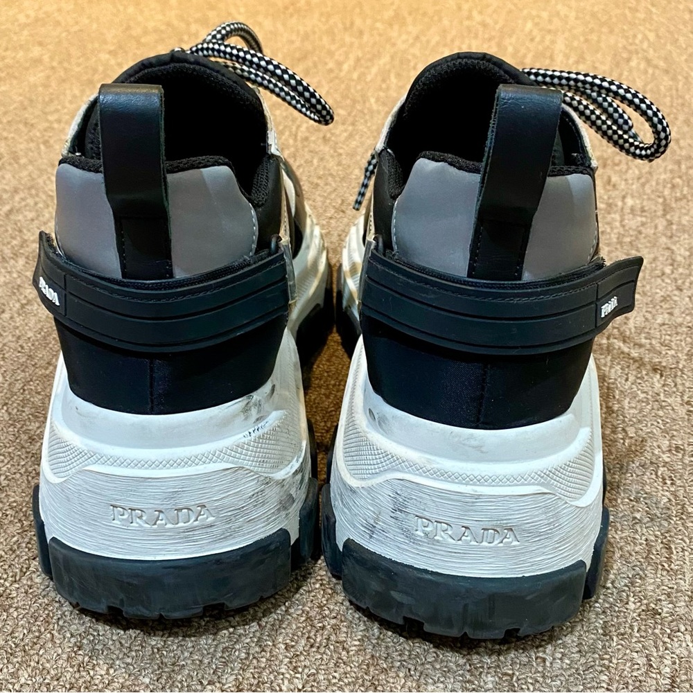LIMITED EDITION PRADA BLOCK platform chunky sneakers size 41 - Picture 4 of 8